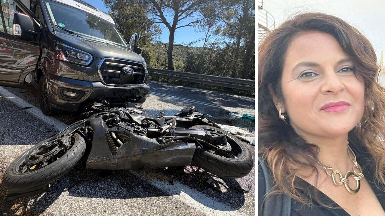 
	I mezzi coinvolti nell'incidente sul Romito (foto Stick) e la vittima, Antonella Fezza

