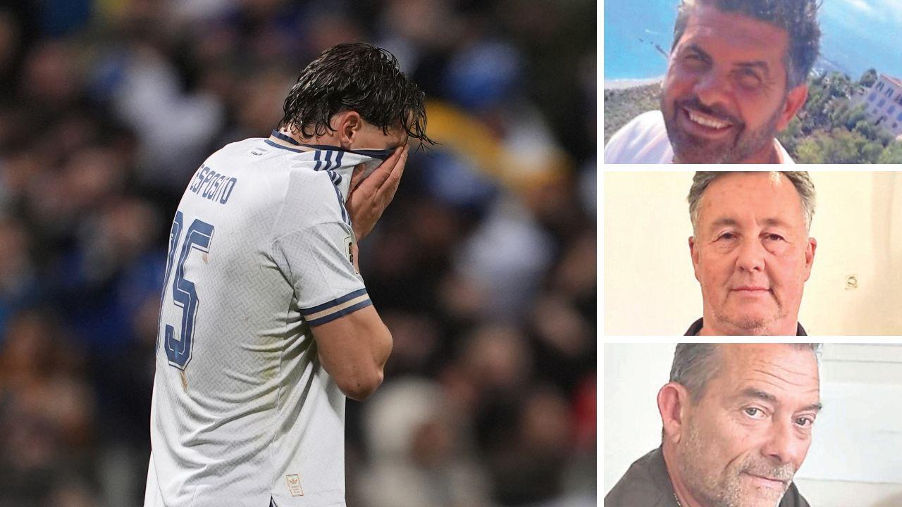 A dx dall'alto Simone Poli, Luca Bruni e Roberto Allori