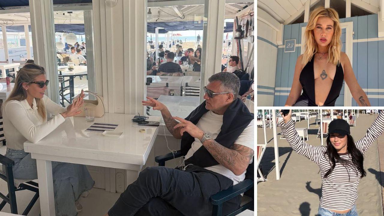 
	Christian Vieri insieme alla moglie Costanza Caracciolo, Clizia Incorvaia e Giulia Honegger, compagna di Fedez (foto Instagram)

