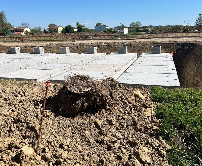 
	Il cantiere per la realizzazione del nuovo supermercato Lidl in zona Samo a Fucecchio&nbsp;

