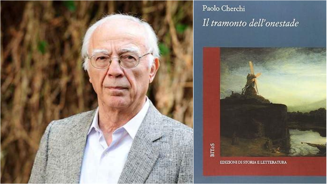 Paolo Cherchi e il suo ultimo libro, pubblicato nel 2016