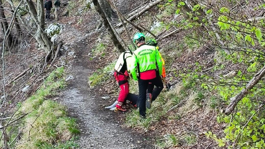 Molazzana, climber soccorsa alla falesia delle Rocchette