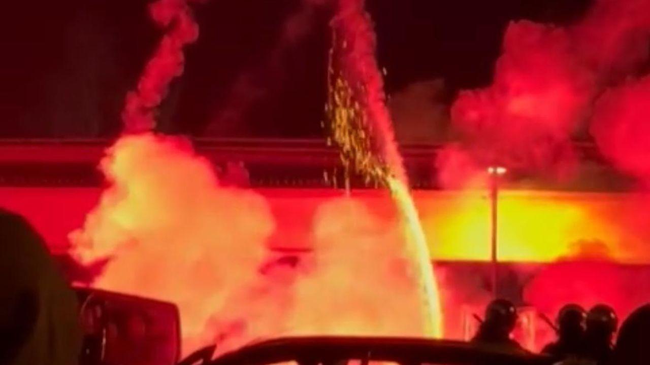 
	Un frame del video della contestazione

