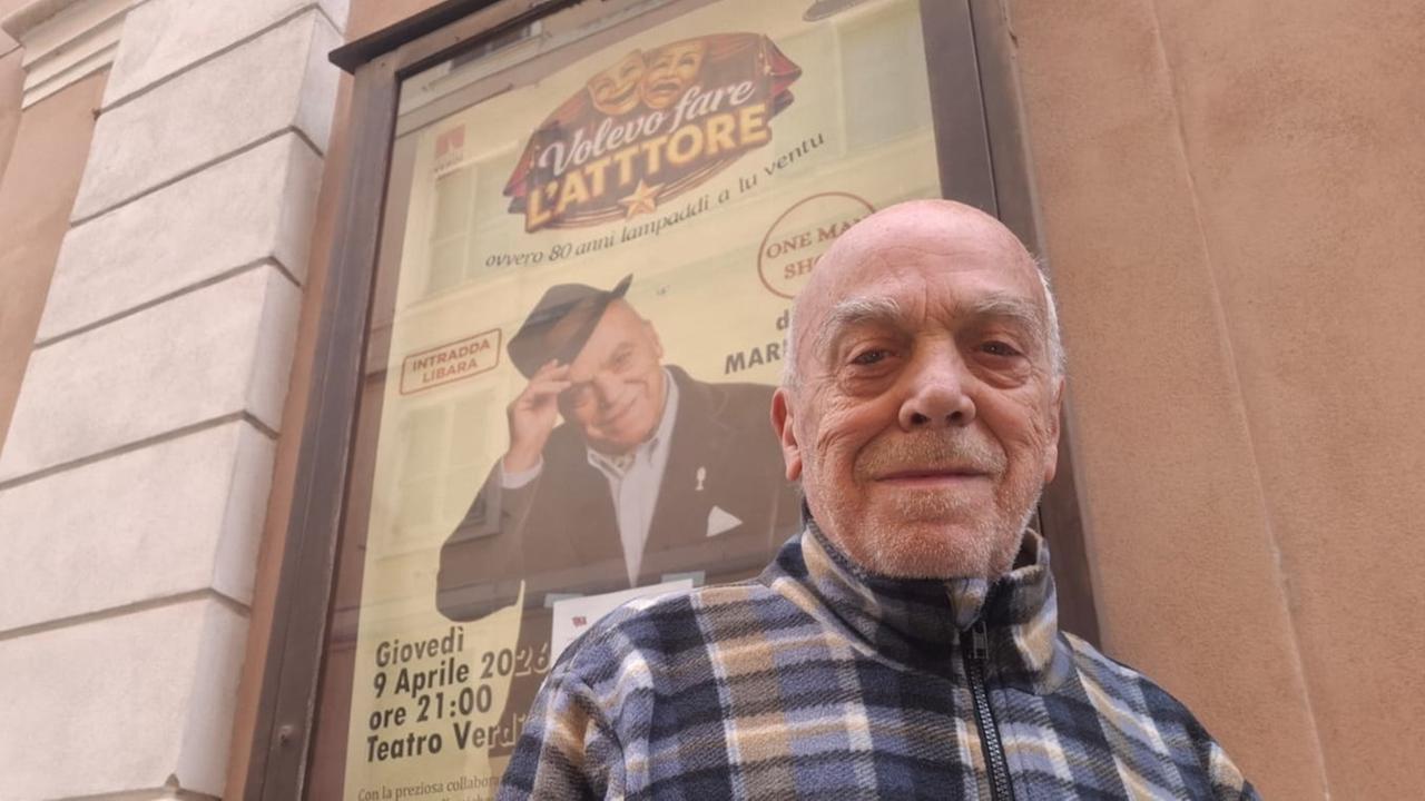 Mario Olivieri 80 anni sul palco: «Grazie Sassari, mi hai reso grande»