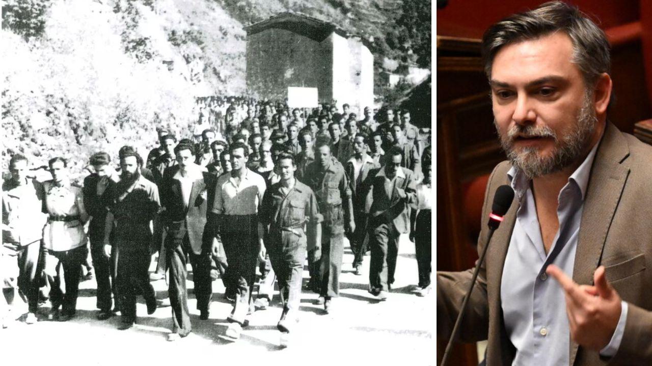 Una foto storica dell'estate 1945 e il deputato M5s