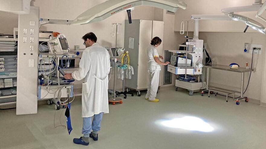 La sala di elettrofisiologia dell’ospedale di Cecina