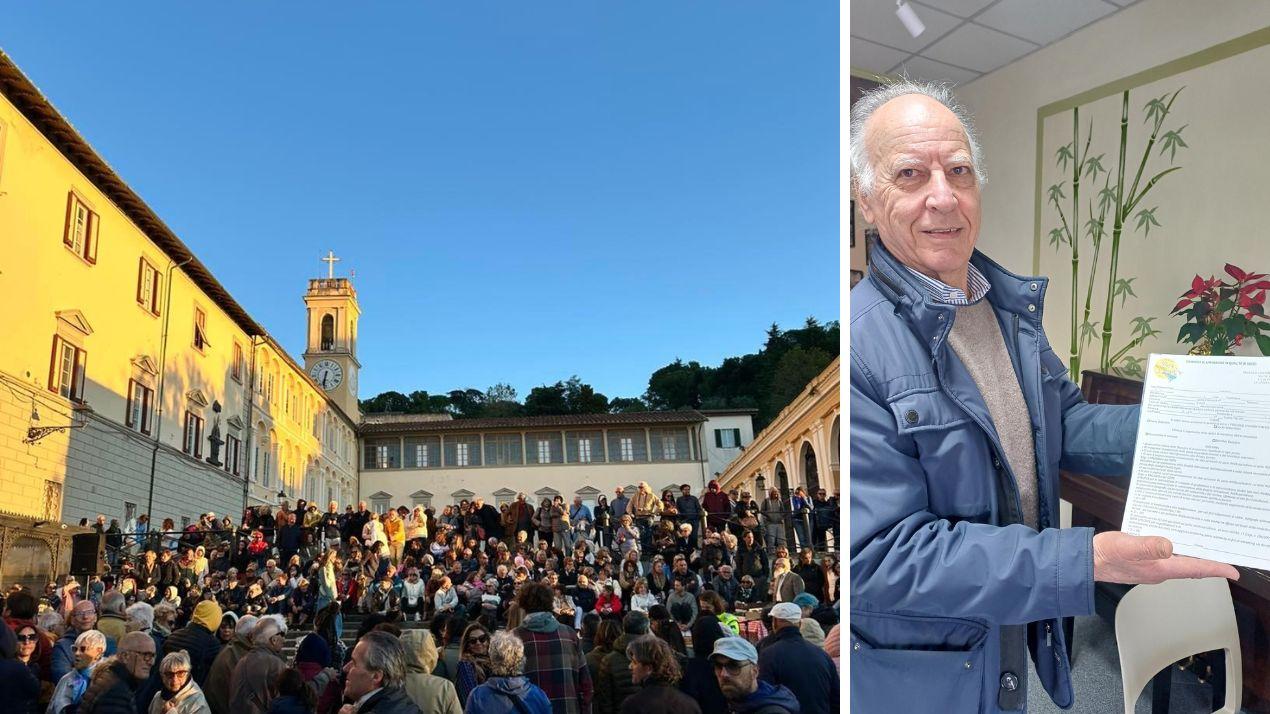 Una bella foto di una passata edizione dell'Ottobrata (foto dal profilo Fb del gruppo) e il presidente della Proloco Vivi Montenero Alberto Spagnoli