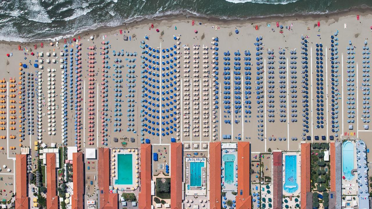 Una veduta di Viareggio