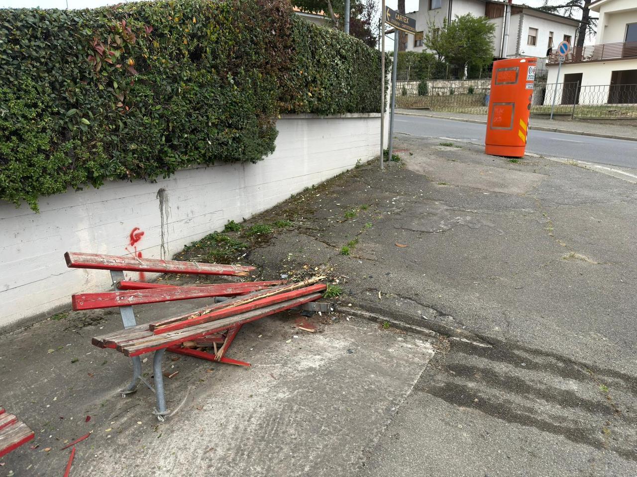 
	Il punto dell'incidente (foto Nucci)

