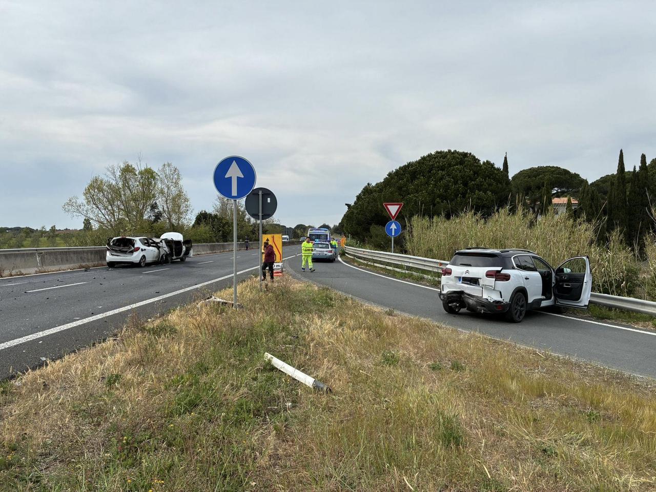 Cecina, maxi incidente sulla Variante: 9 feriti