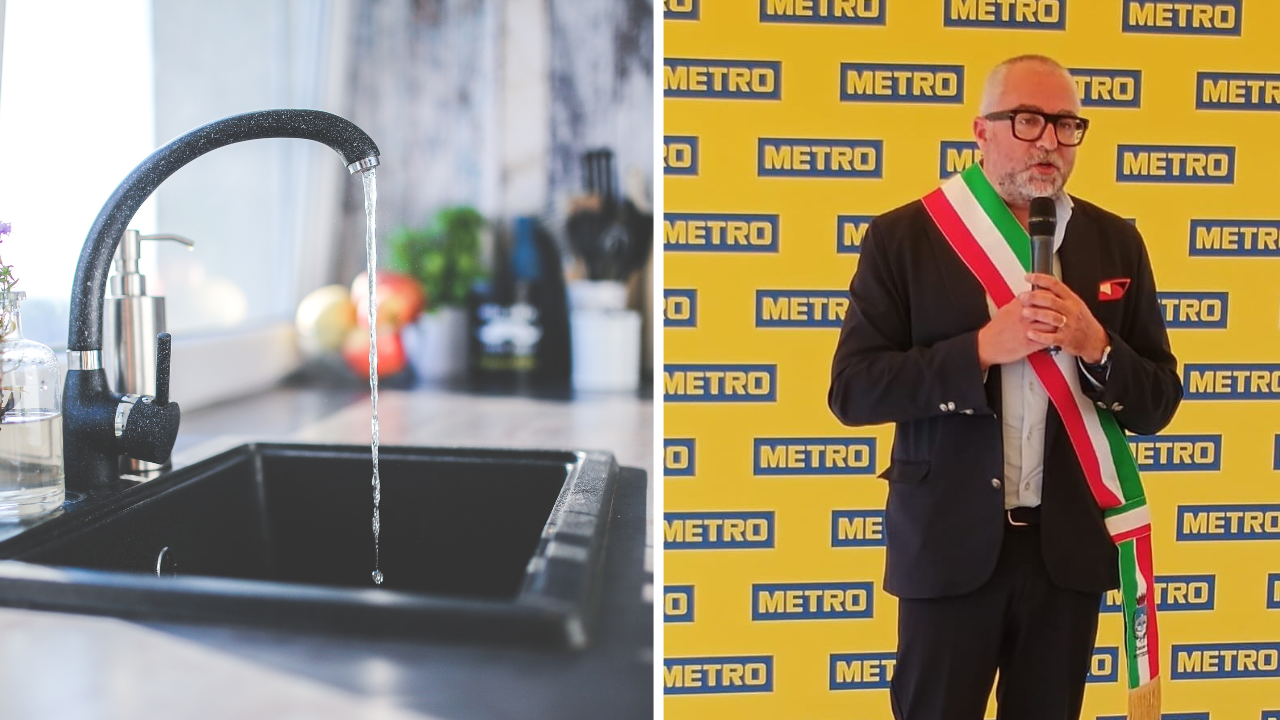 A destra il sindaco di Pontedera Matteo Franconi