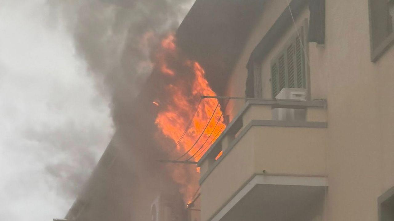 
	L'incendio nel quartiere villaggio Piaggio

