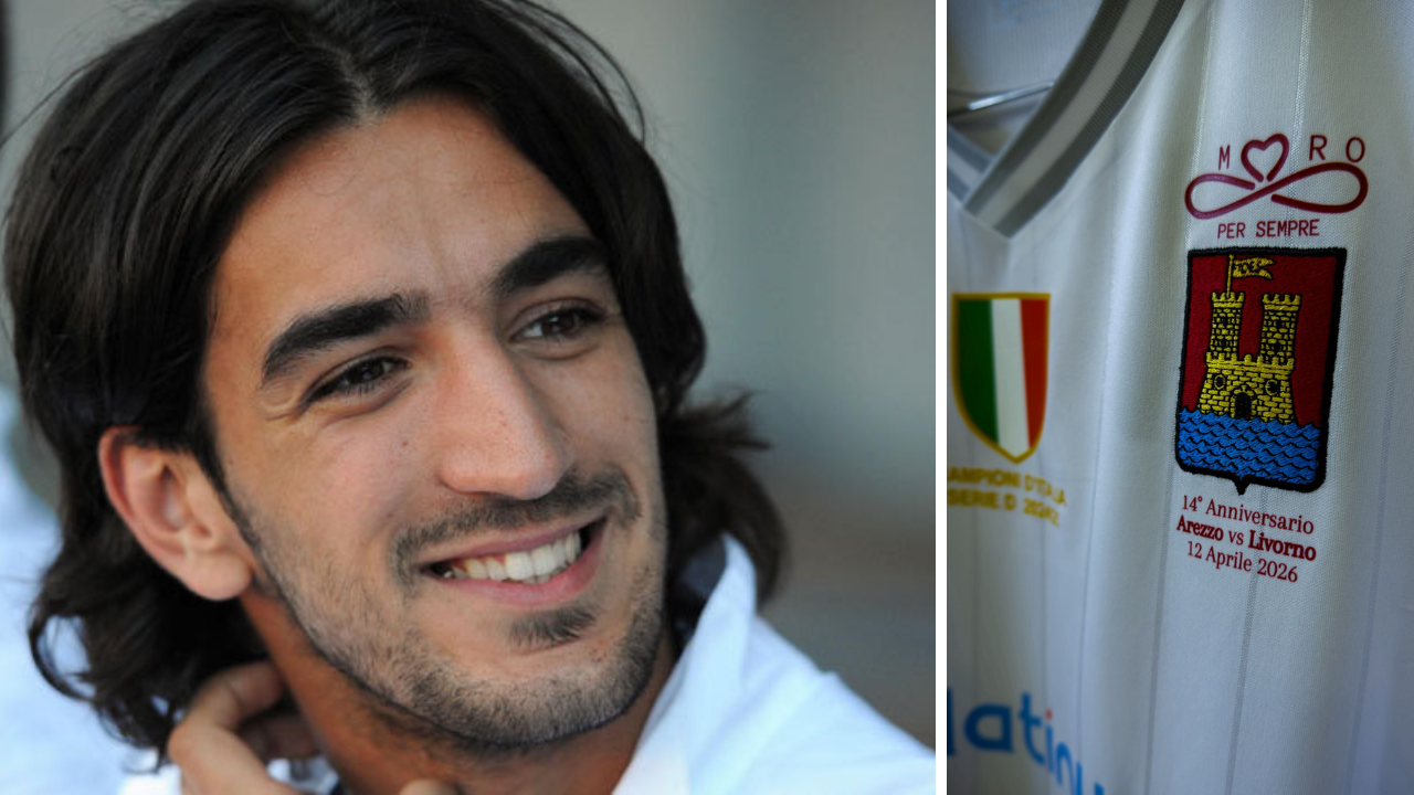 
	Piermario Morosini e il ricordo sulla maglia del Livorno contro l'Arezzo

