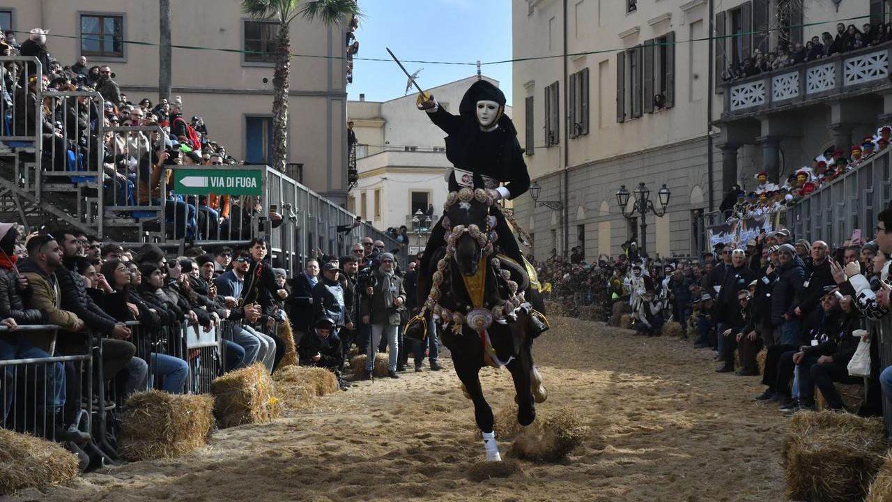 Daniele Mattu cavaliere della Sartiglia di Oristano 2026