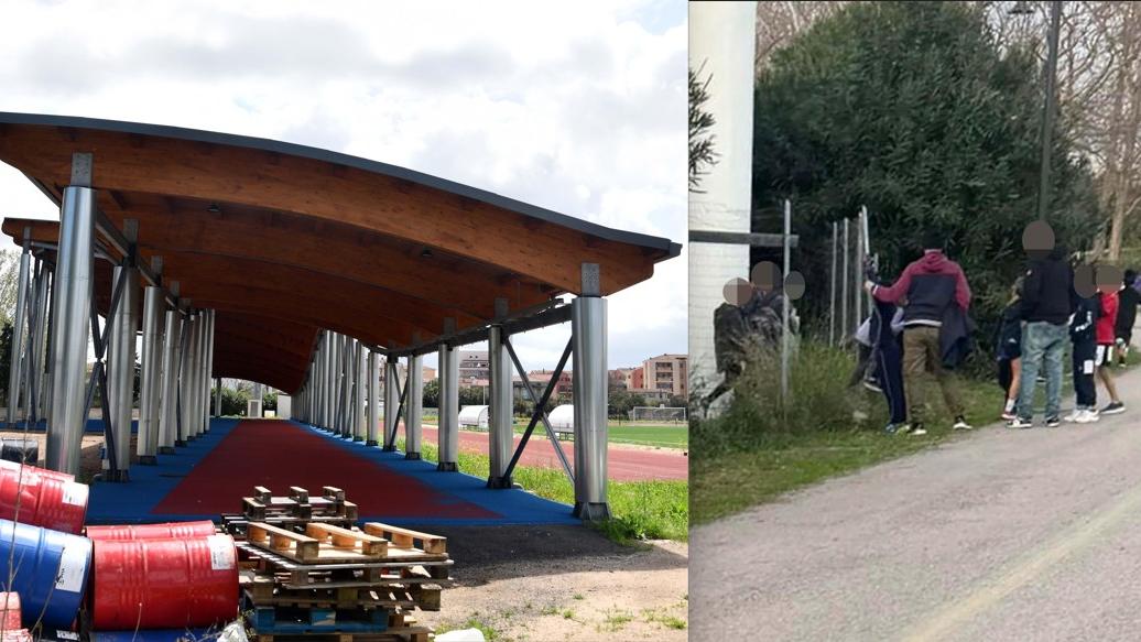 Il cantiere del Caocci e l'ingresso non autorizzato di alcuni atleti