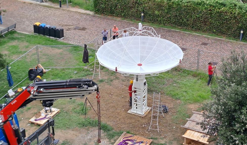 
	Il radiotelescopio installato al polo Fibonacci

