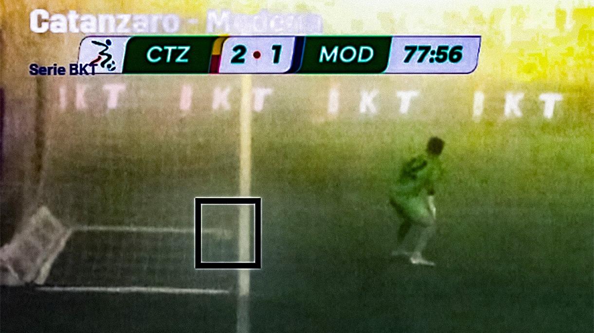 Il gol fantasma di Zanimacchia in Catanzaro-Modena