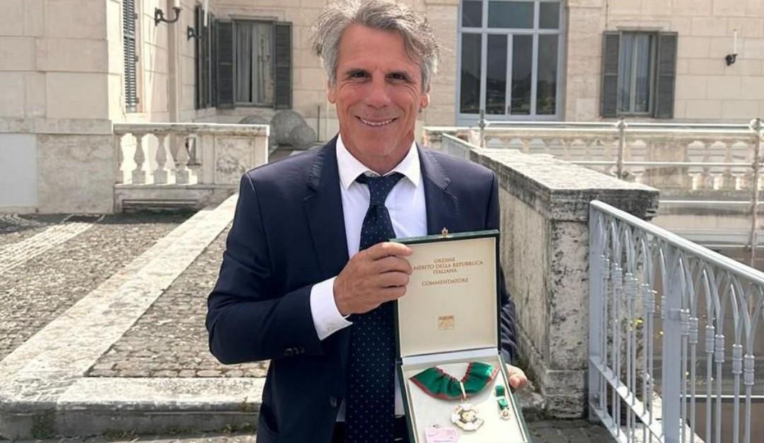 Gianfranco Zola commendatore della Repubblica