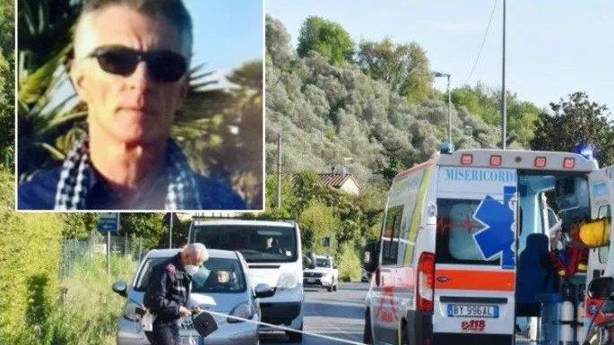 La vittima Stefano Giovannelli e il luogo dell'incidente mortale