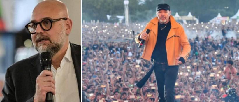 
	Il sindaco Mezzetti e Vasco sul palco del Modena Park

