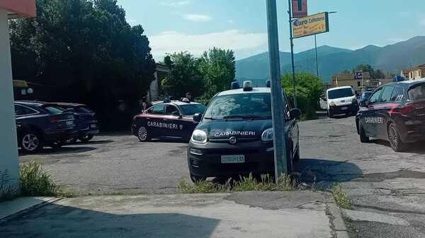 L'intervento dei carabinieri