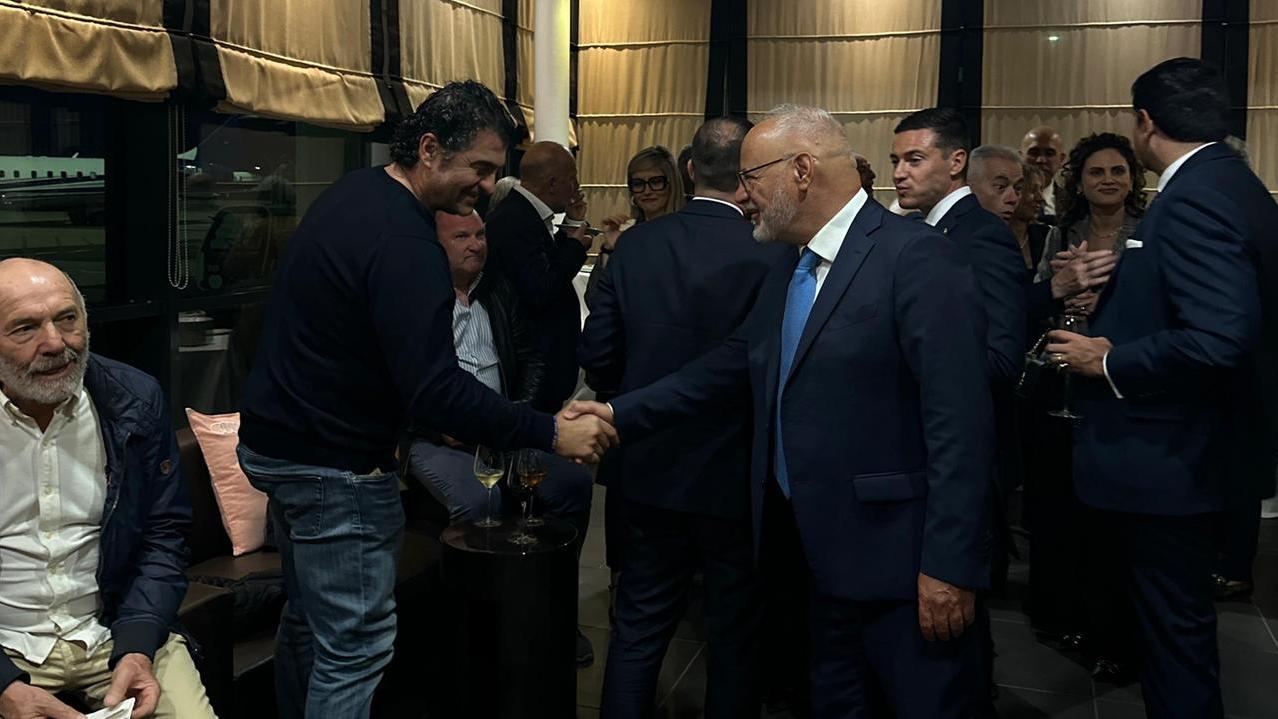 Alberto Tomba e Silvio Pippobello (ad Geasar)