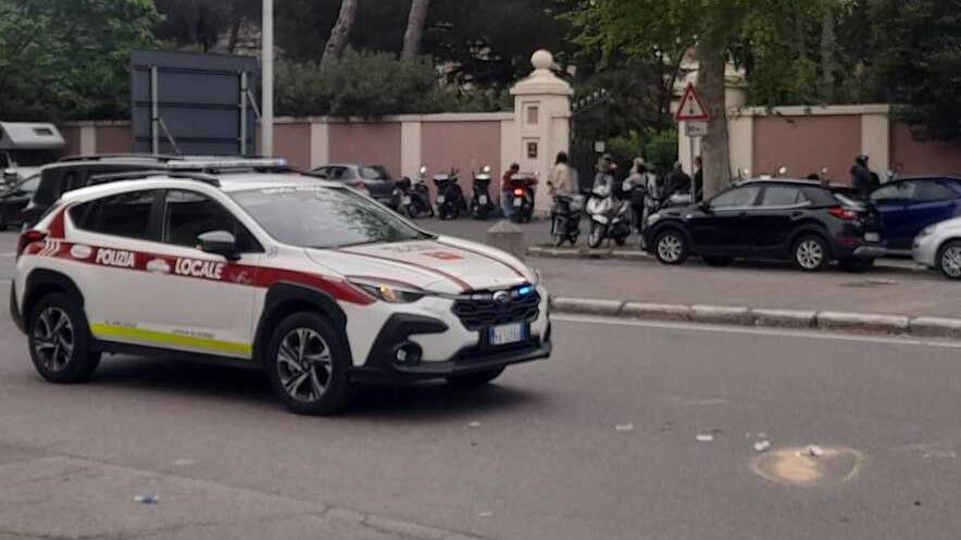 La scena dell'incidente