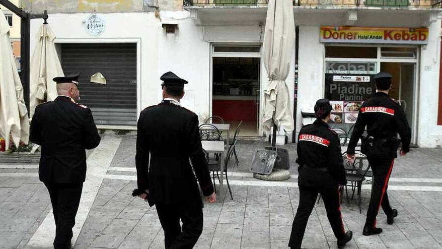 I carabinieri sul posto
