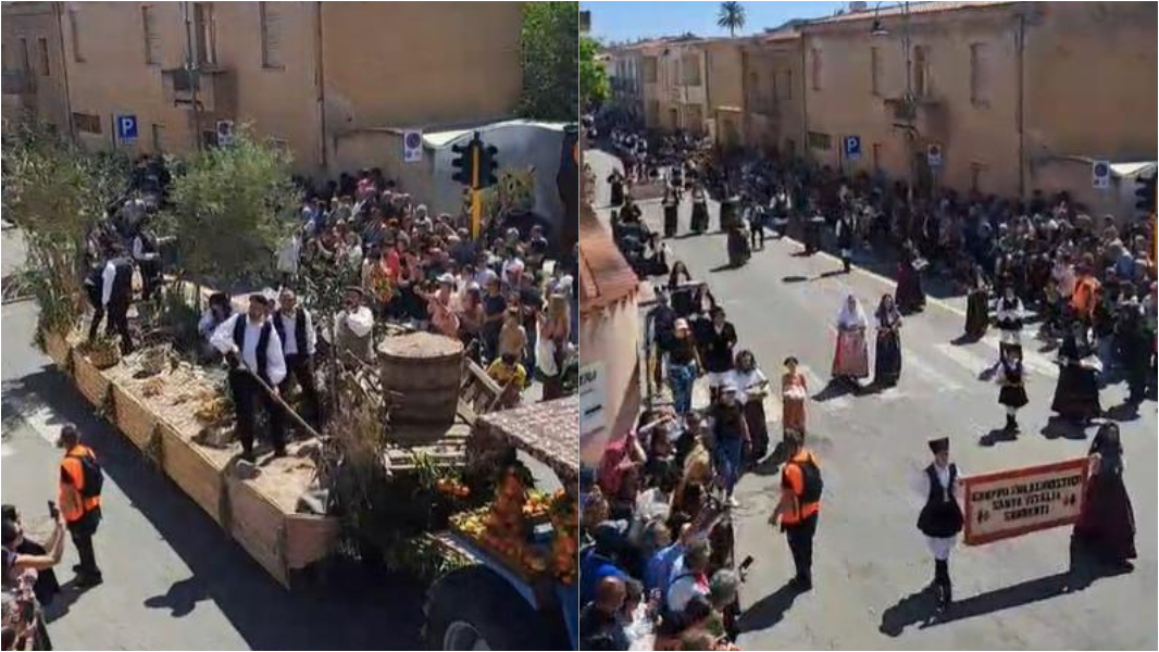 In migliaia alla “Festa de s’arangiu”. Gran finale con la musica di Francesco Baccini