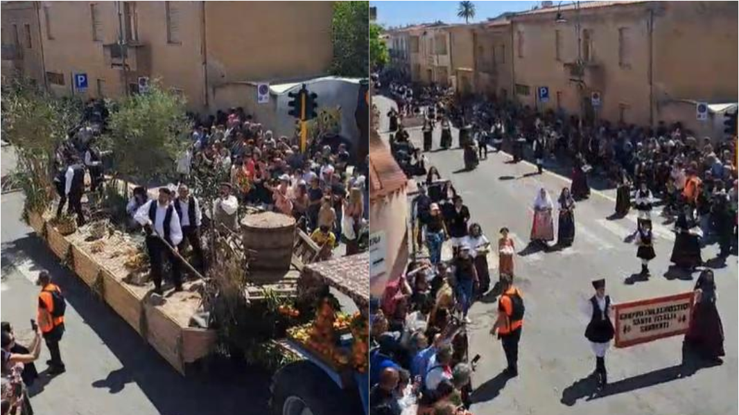 In migliaia alla “Festa de s’arangiu”. Gran finale con la musica di Francesco Baccini