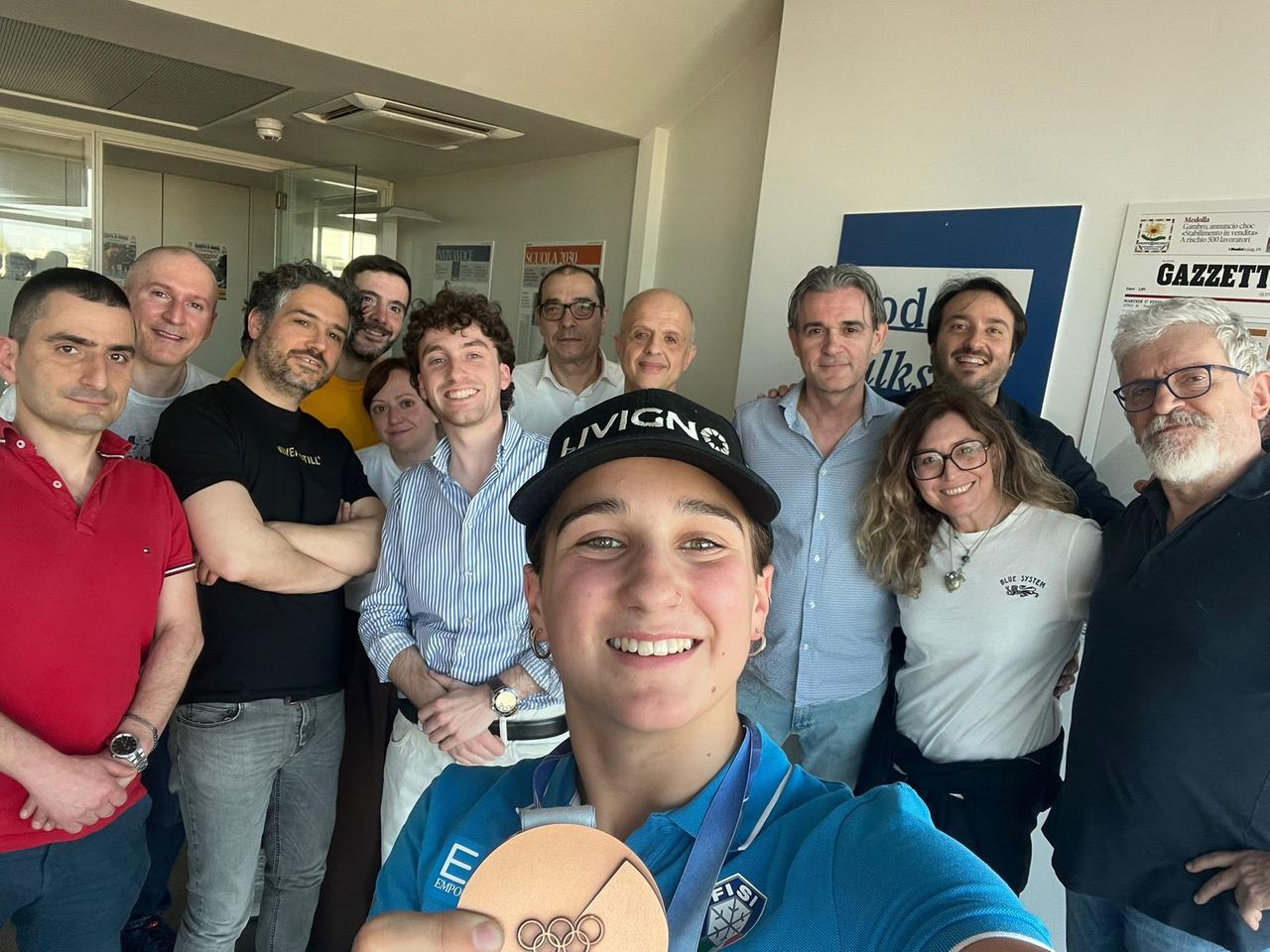 Flora Tabanelli ospite in Gazzetta: «Un’emozione che continua»