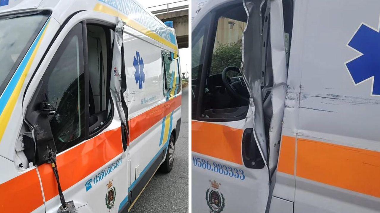 I danni all'ambulanza