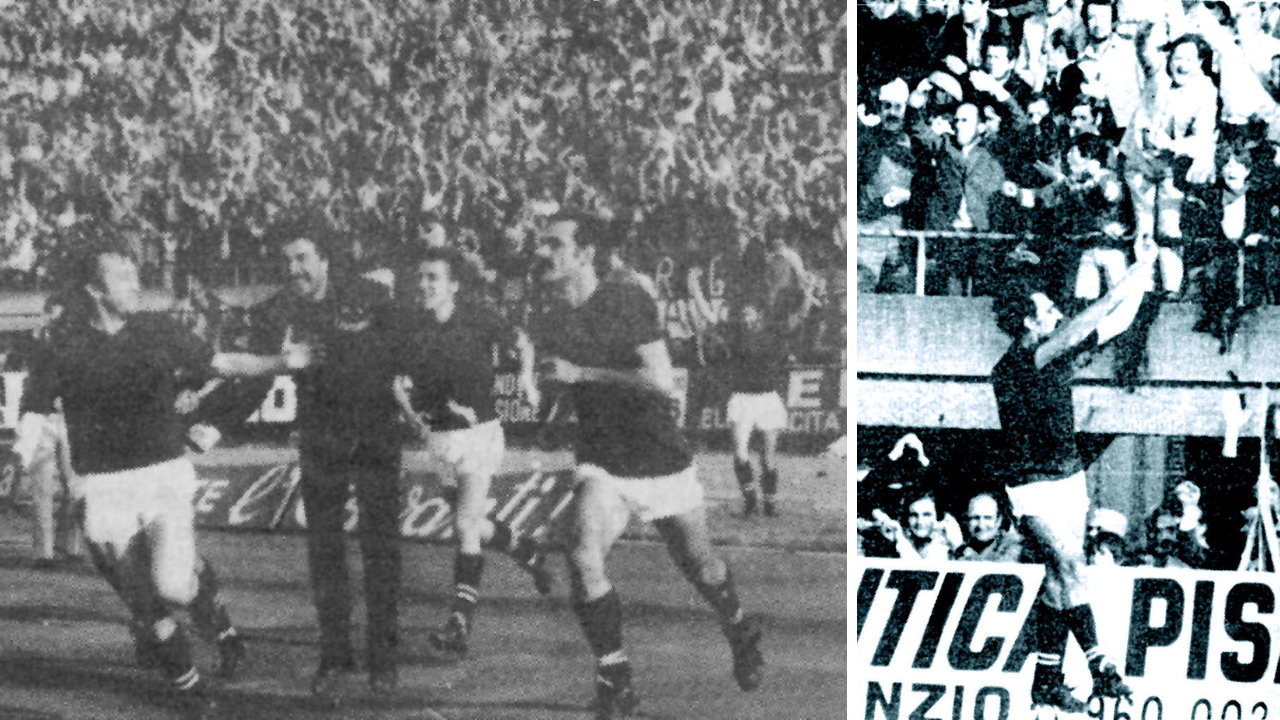 
	L'esultanza di Vitulano sotto la curva amaranto

