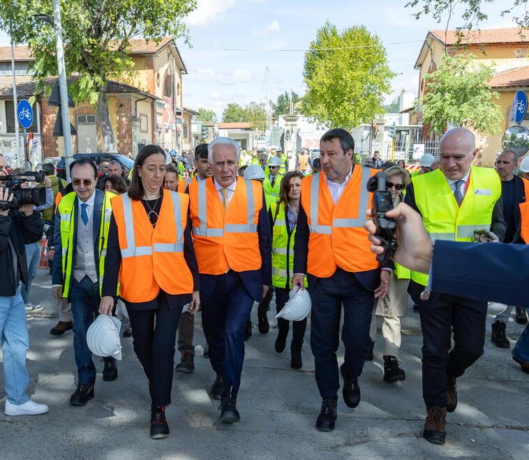 Alta velocità, si allungano i tempi: a Firenze lavori fino al 2029-2030 - Il sopralluogo della Regione con Matteo Salvini