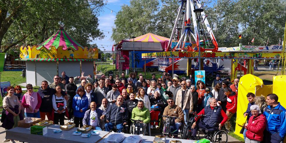 Ferrara, la Fiera di San Giorgio è inclusiva: in giostra le persone con disabilità