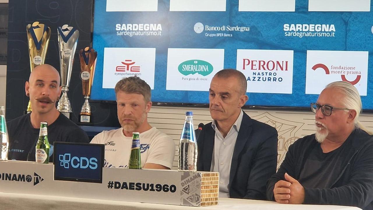 Da sinistra <strong>Enrico Ghione</strong>, <strong>Mathew Foden</strong>, <strong>Gianmario Dettori </strong>e <strong>Beppe Dettori</strong>