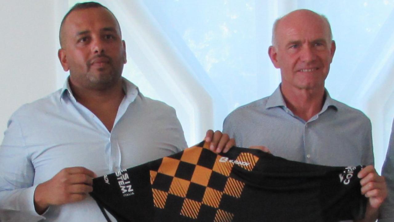 Marco Ballotta in foto con il proprietario uscente del Terre di Castelli Ali Aden