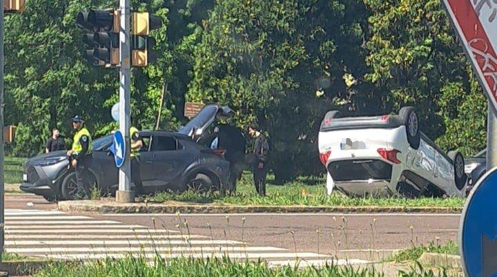 L'incidente in viale Italia