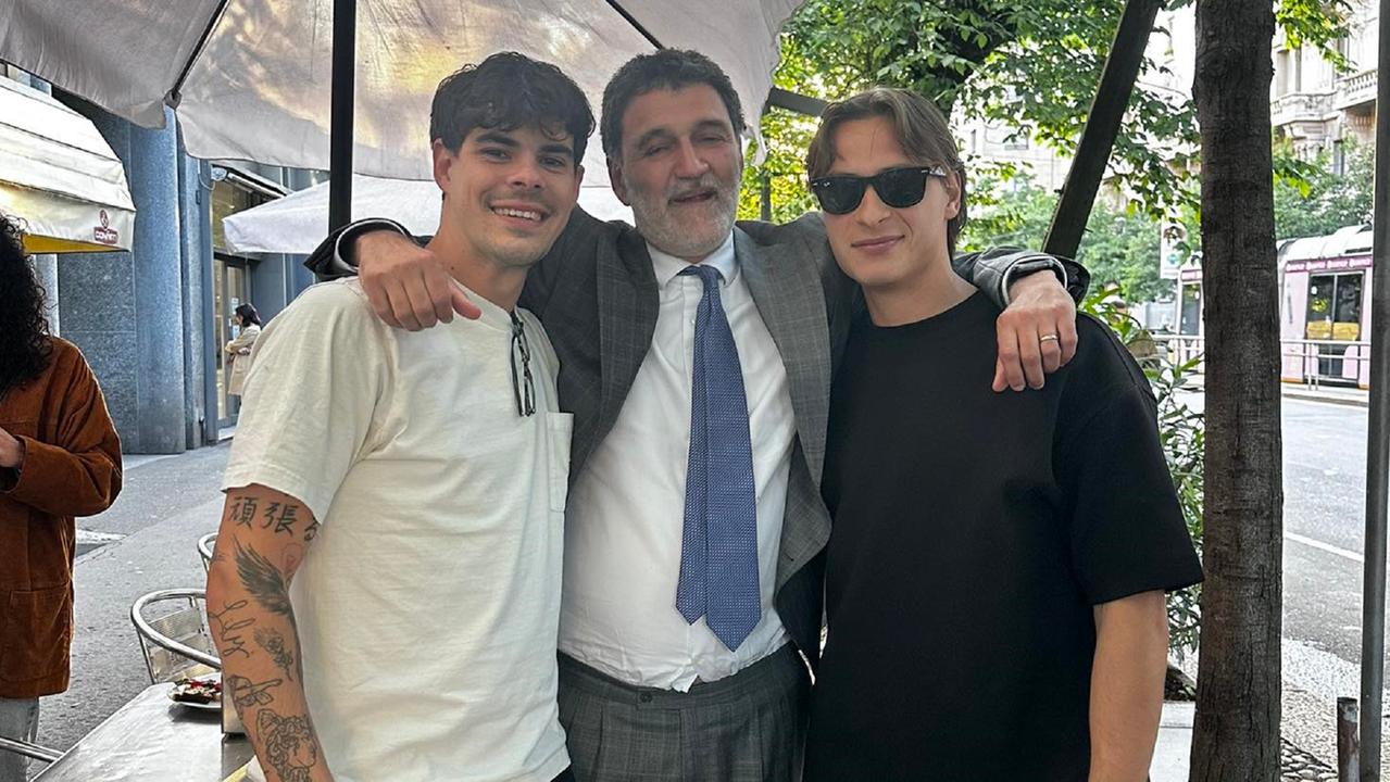 Mattia Lucarelli, l'avvocato Leonardo Cammarata e Federico Apolloni