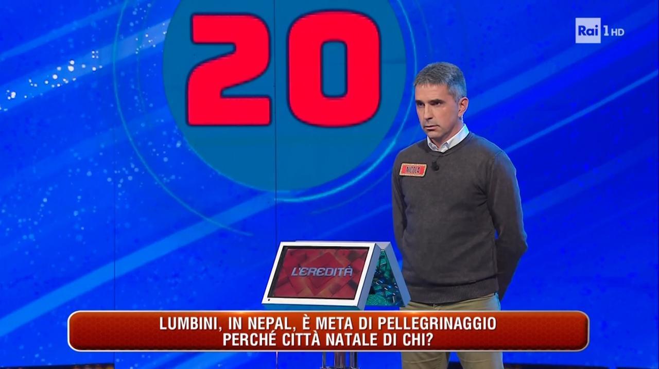 Nicola, presidente dell’Avap Serramazzoni, protagonista su Rai 1 a “L’Eredità”