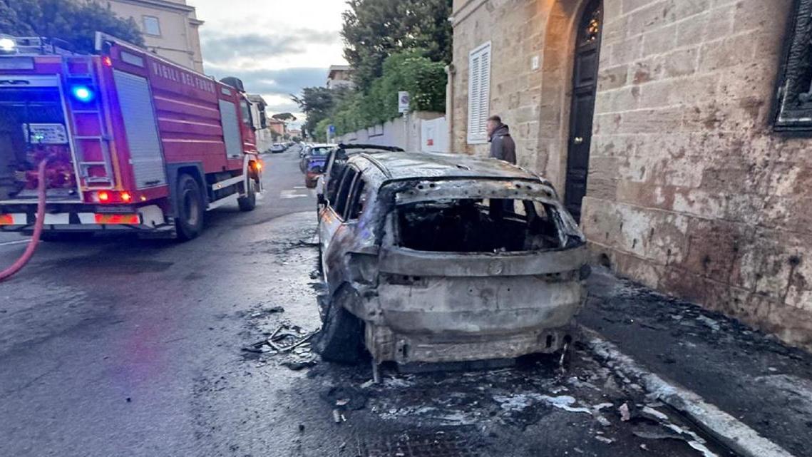 Le due auto distrutte