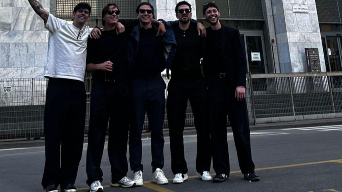 Da sx Lucarelli, Apolloni, Baldi, Meini e Bernardeschi