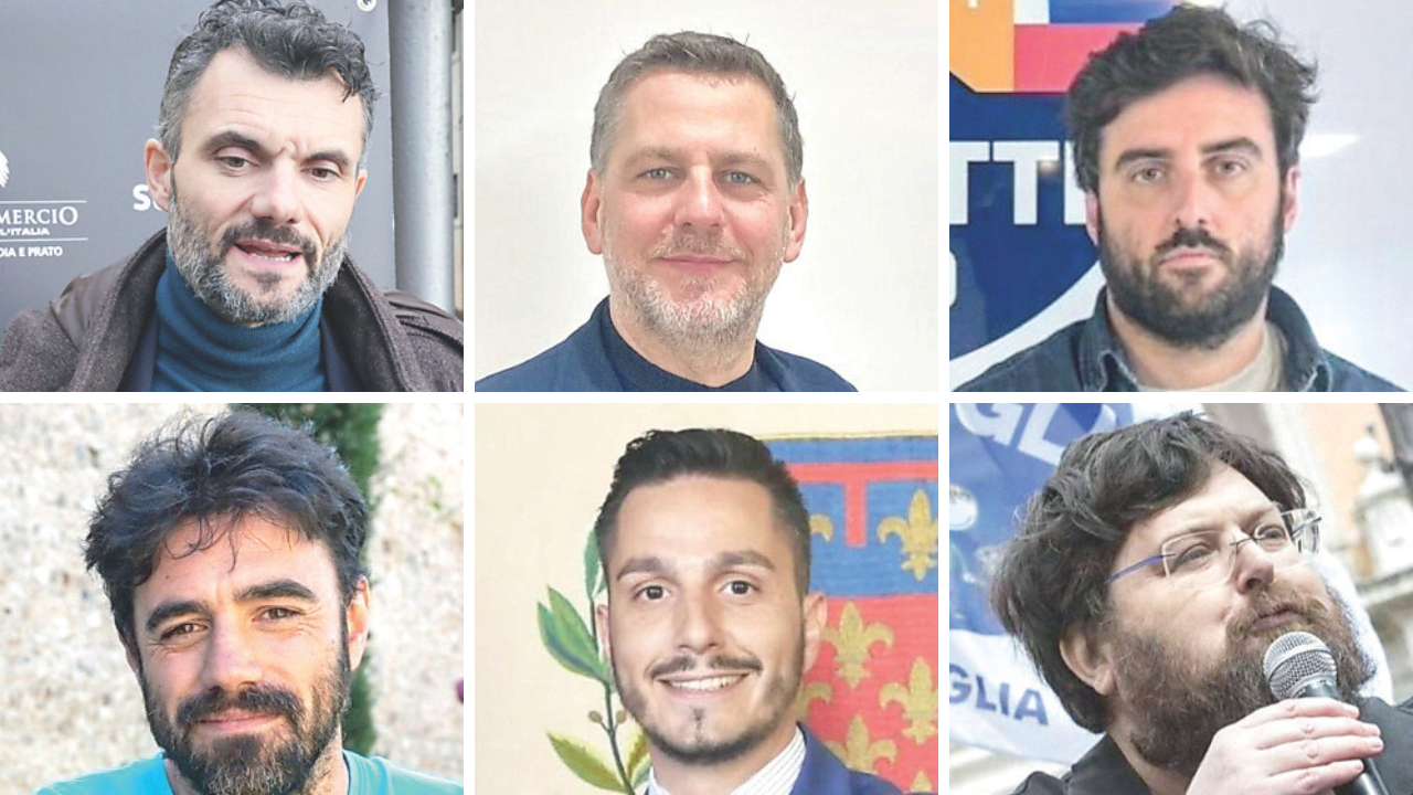 In alto da sx Matteo Biffoni, Gianluca Banchelli, JonathanTargetti.<br />
Sotto Enrico Zanieri, Claudio Belgiorno, Mario Adinolfi. <br />
