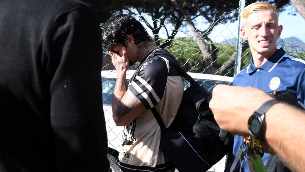 Uno dei giocatori della Massese aggrediti (foto Cuffaro)