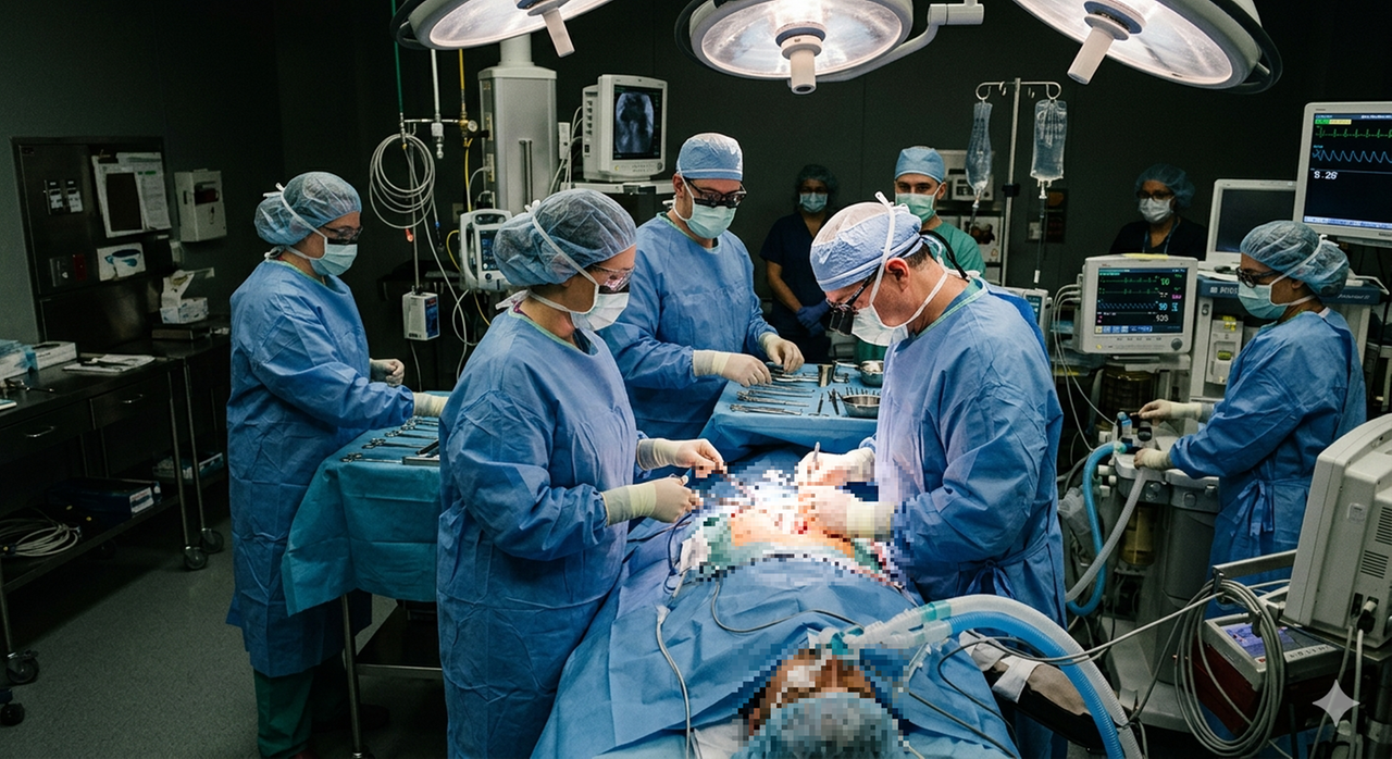 
	Intervento chirurgico in una foto simbolo

