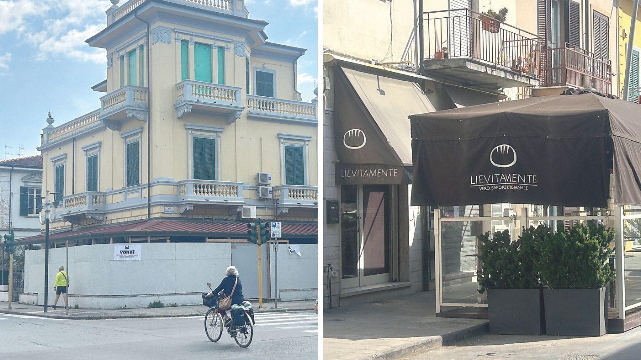 Da sx il futuro punto vendita e il negozio Lievitamente in via Garibaldi (foto Giannini)