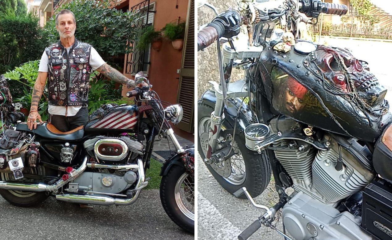A Livorno l’ Harley Davidson Pirata che verrà donata a Johnny Depp