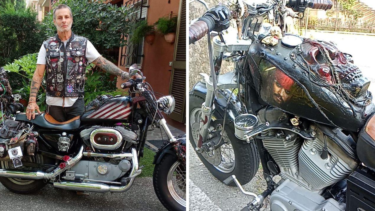 A Livorno l’ Harley Davidson Pirata che verrà donata a Johnny Depp