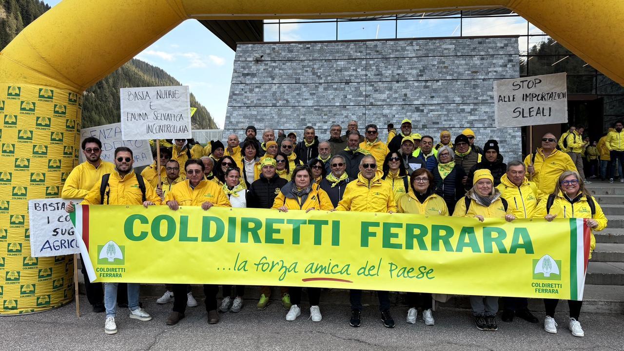 Agricoltori di Coldiretti Ferrara al presidio del Brennero: «Difendiamoci dal fake in Italy»