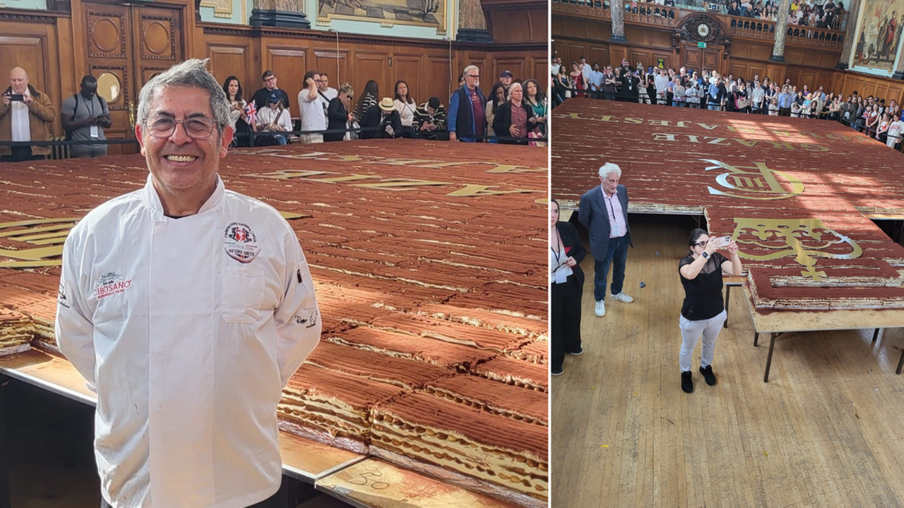 Il tiramisù più lungo del mondo parla italiano (e nuorese), tra i preparatori c’è anche uno chef sardo: infranto il precedente record